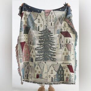 Anthropology Woven Chandler Throw Blanket 50" x 60"